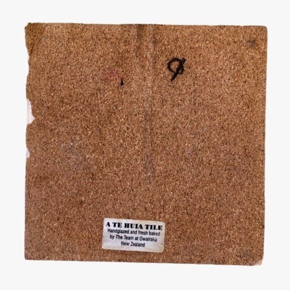 Tile Trivet Hot Plate SHEEP Hand Glazed by Team Owairaka New Zealand - Picture 8 of 11